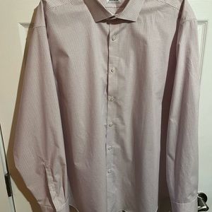 Calvin Klein men’s dress shirt size 3xl, 28 inches pit to pit, slim fit